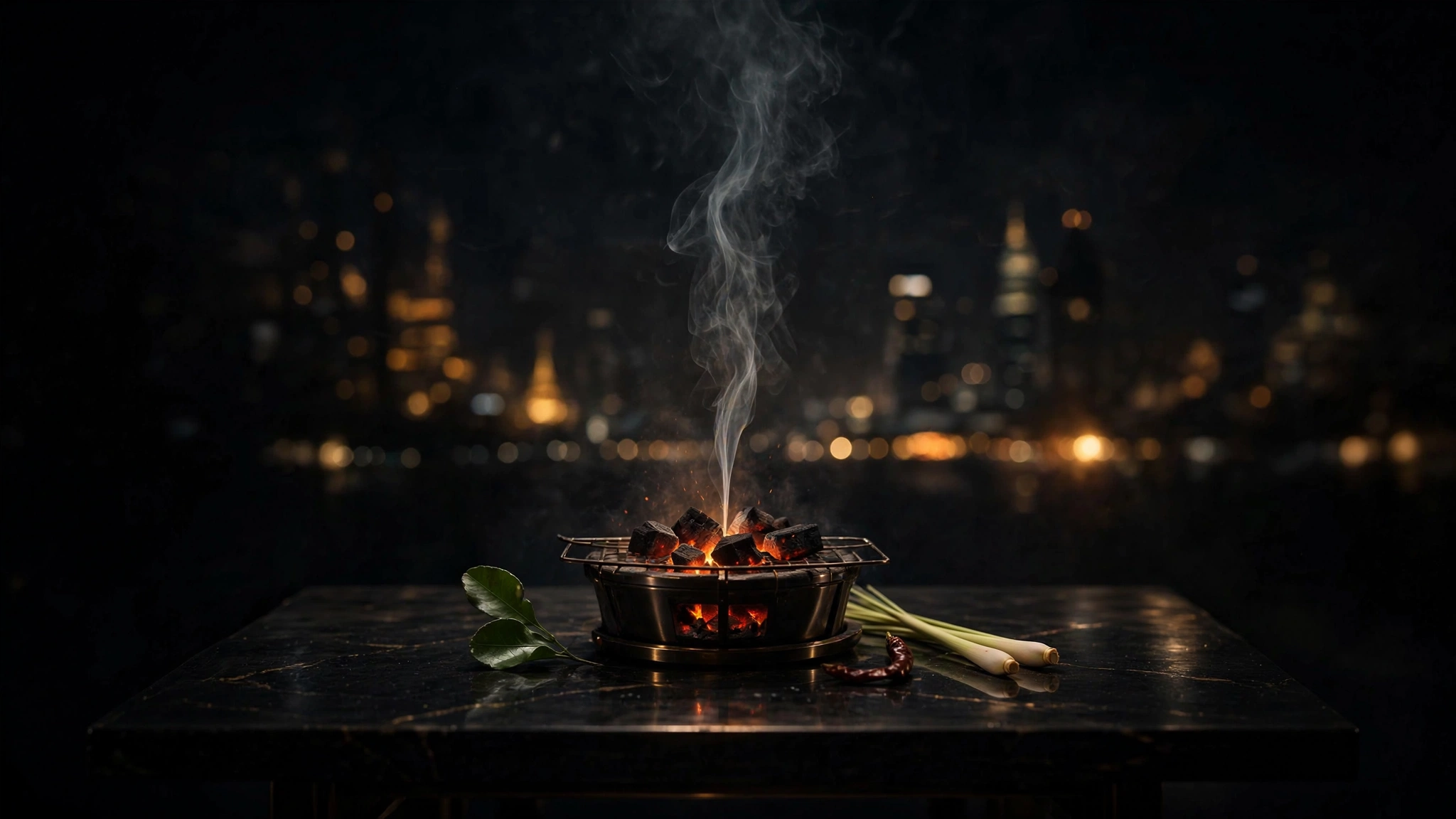 Siam Noir signature seafood course